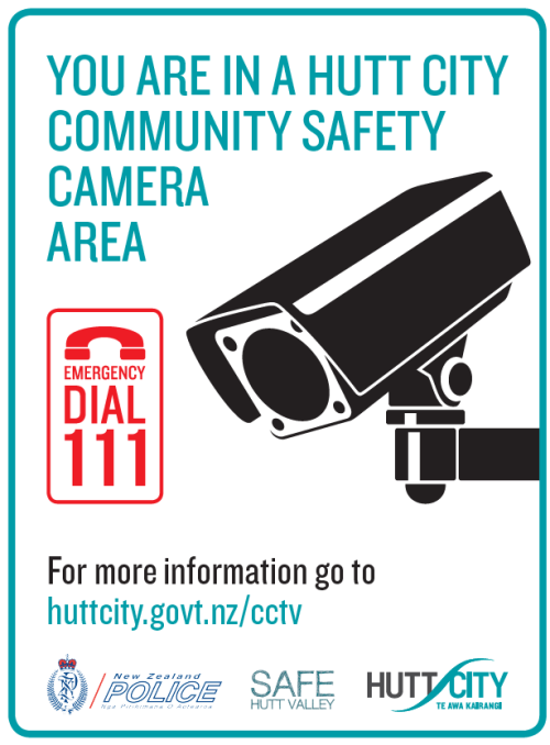 Hutt City crime prevention sign
