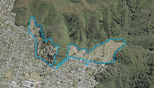 Map of cemeteries in Lower Hutt